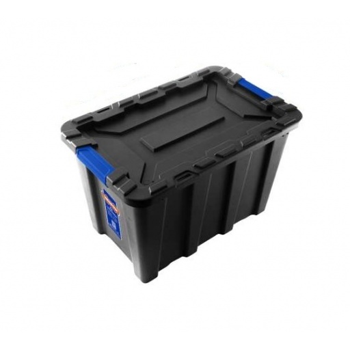 CAJA CONTENEDOR PLASTICO APILABLE NEGRO 55LT WADFOW WTB3355