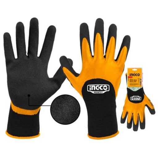 GUANTES DE NITRILO CON REVESTIMIENTO ENDURECIDO HGNF01