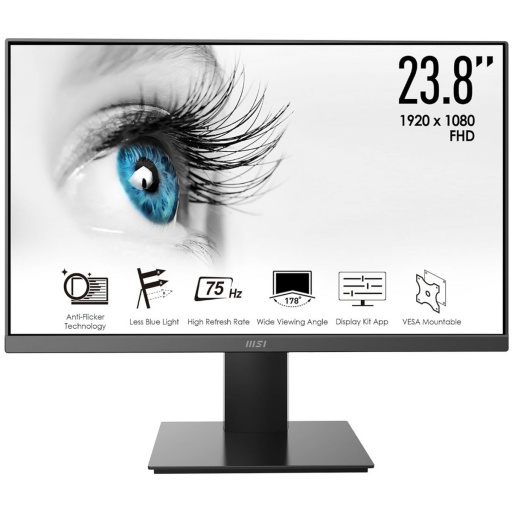 MONITOR GAMER MSI PRO 24 PULG. FULL HD 75HZ