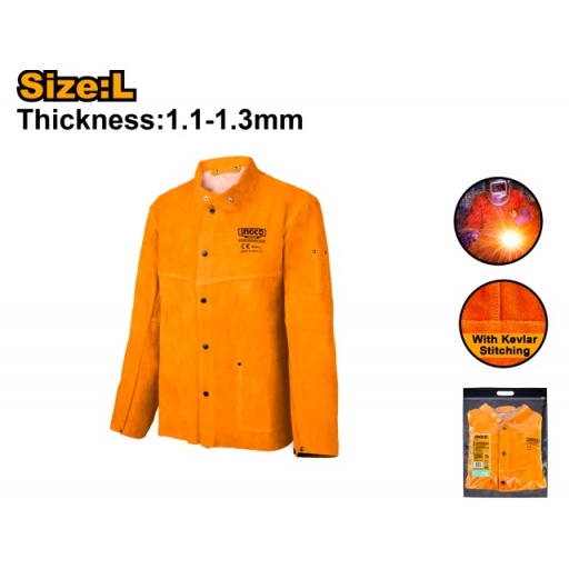 CAMISA CHAQUETA PROTECCIN SOLDADOR HGV0303 INGCO