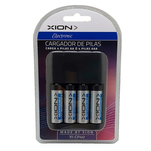 CARGADOR DE PILAS USB XION