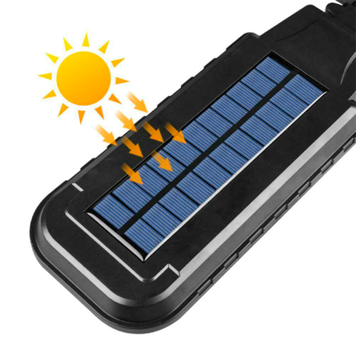 Foco Solar de Exterior 4 Paneles Led Ajustables c/Sensor Mov