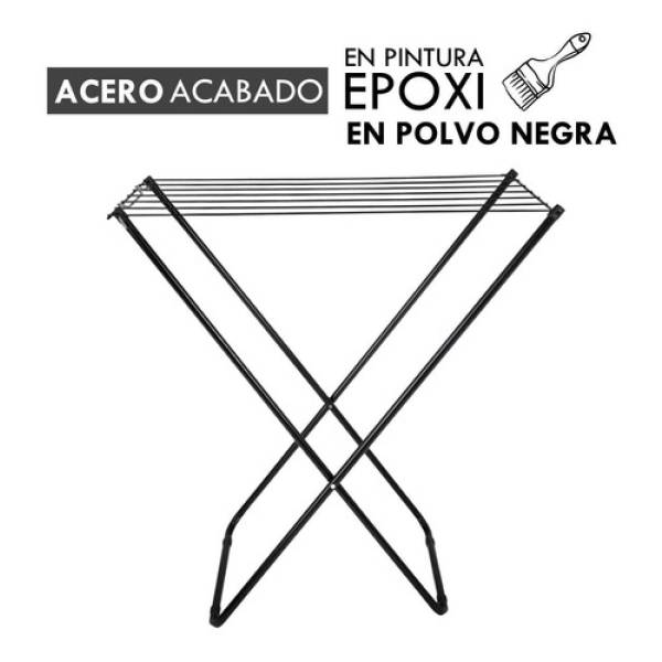 Tendedero Slim Mor De Pie Piso Plegable En Acero 5.2mt Ropa - Imagen 4