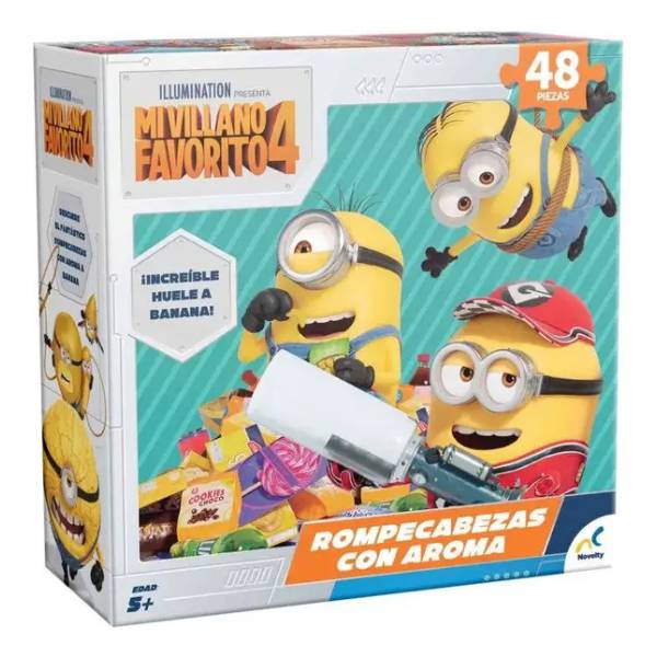 Puzzle Minions Infantil Mi Villano Favorito 4 Con Aroma