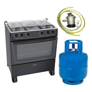 Cocina James C 150 B 5 Hornallas Gas + Envase Garrafa 13kg