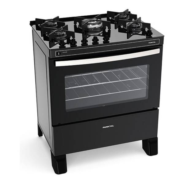 Cocina Punktal Pk-gl5b Glass 5 Gas +envase Garrafa 13kg - Imagen 3