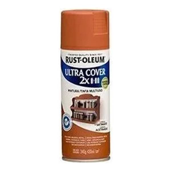 Pintura Aerosol Ultra Cover 2x Canela Satin. 340gr Rust Oleu