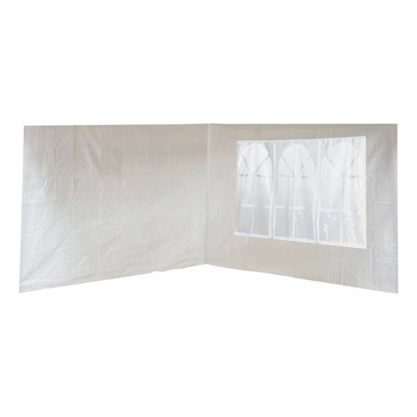 Conjunto 2 Paredes Gazebo Blanco Mor Con Y Sin Ventana