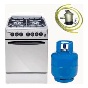 Cocina James C-325 G2 Inox 4h + Envase Garrafa 13kg