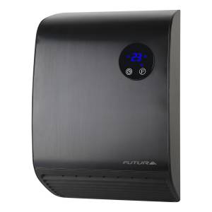 Calefactor De Pared Para BaƱo Futura Negro Cp200