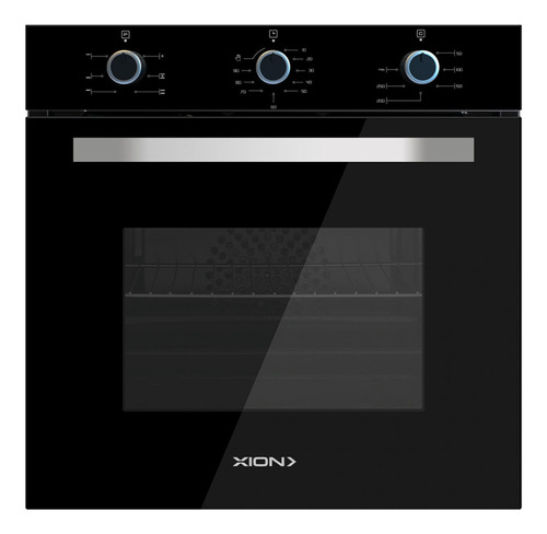 Horno Empotrable 60 Cm Digital Frente Vidrio Negro Xion