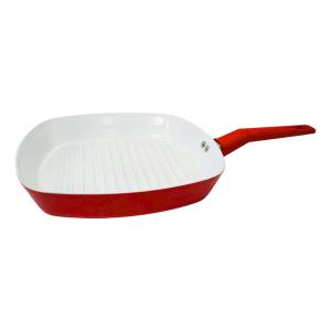 Plancha Asador Cuori Aluminio Interior Ceramico Modelo Burde