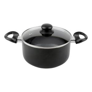 Olla De 18 Cm Cuori Black Interior Antiadherente