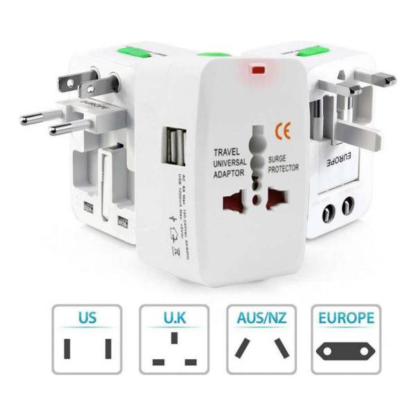 Adaptador De Corriente Universal De Viaje 2 Usb - Imagen 3