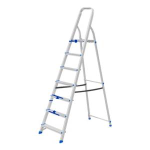Escalera Familiar Aluminio 7 Escalones 120kg Wadfow Wld3h07