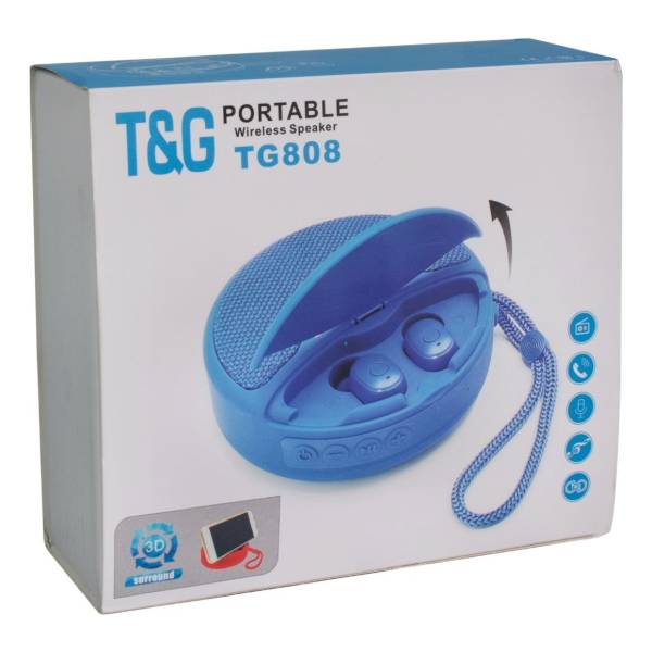 Parlante Auricular Inalambrico Bt Tws T&g 2 En1 Tg808 - Imagen 2