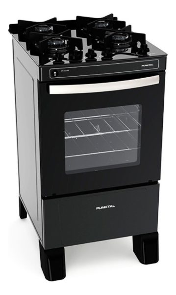 Cocina Super Gas Punktal Mesada Vidrio + Envase Garrafa 13kg - Imagen 2