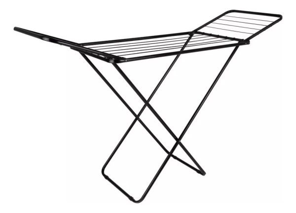 Tendedero De Piso Con Extensiones Mor Acero 8 Mts Ropa Negro - Imagen 5
