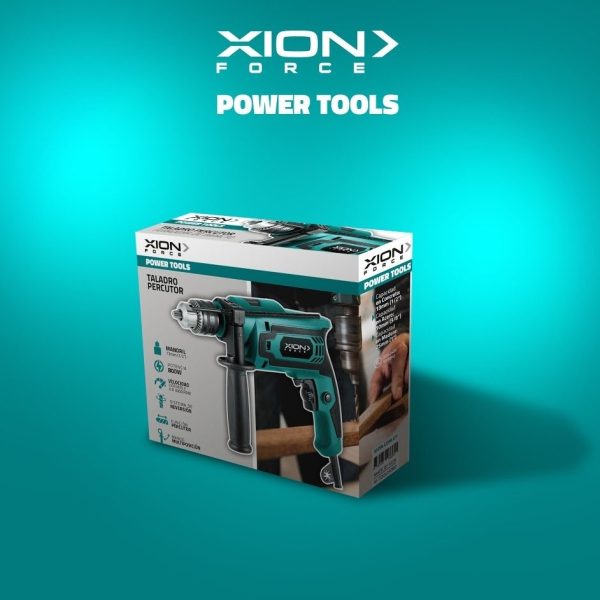 Taladro Percutor Xion Potencia 800w Xi-toolhd80 Color Verde Oscuro - Imagen 3