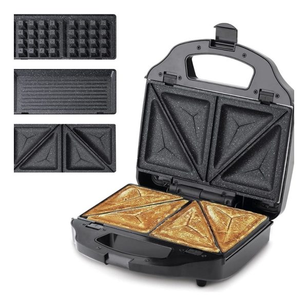 Sandwichera Ufesa 3en1 Grill Waffle Y Sandwich 900w Dimm - Imagen 2