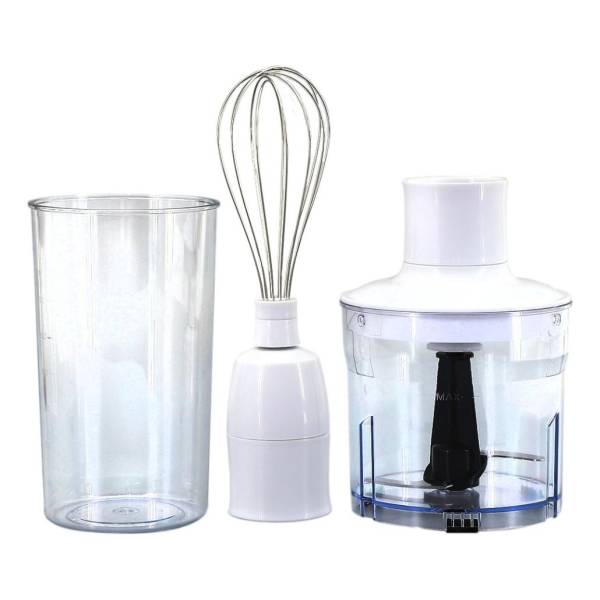 Mixer Futura Fut-bm650 650w Blanco 2 Velocidades Con Batidor Picador Y Vaso - Imagen 3