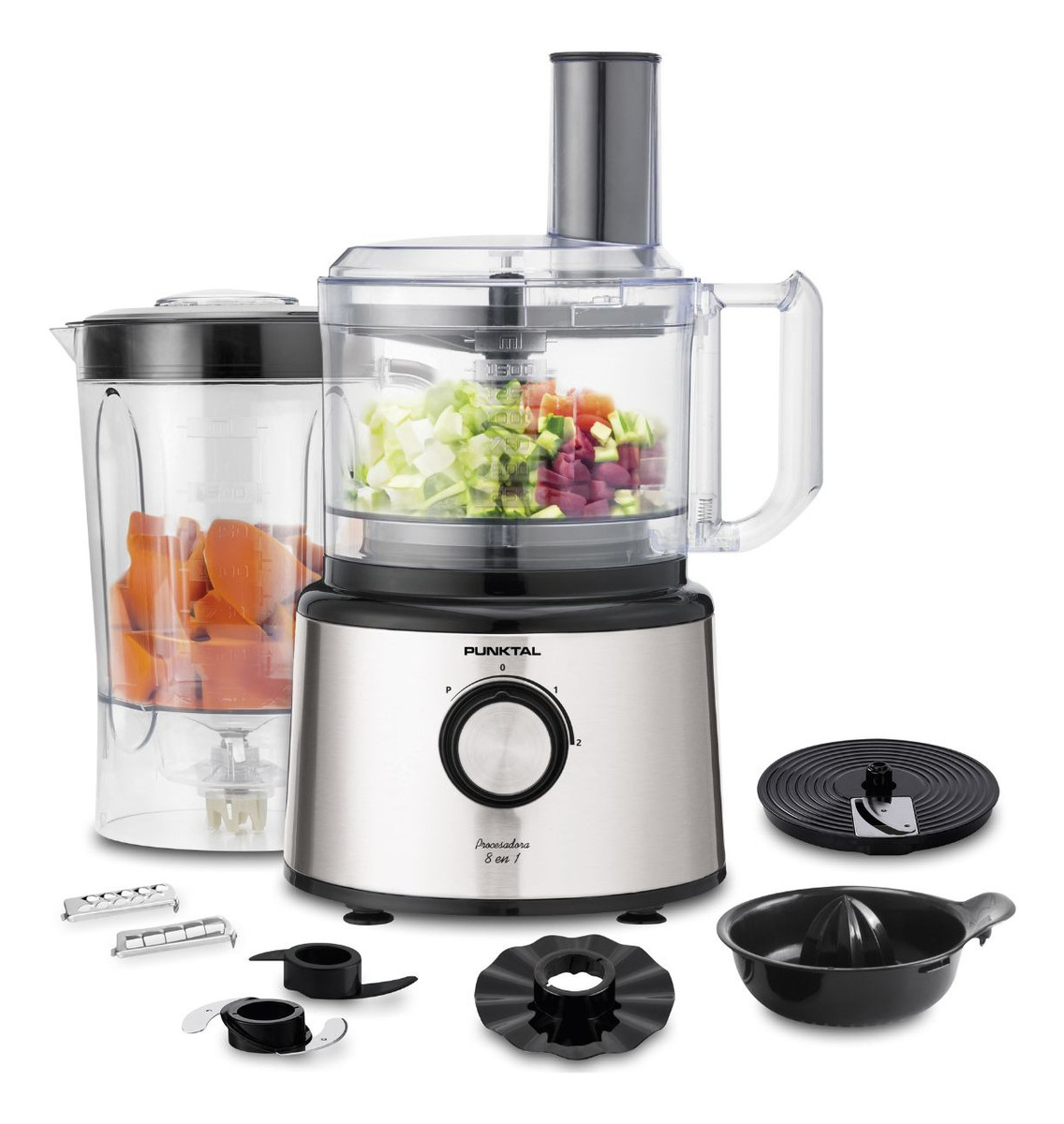 Multiprocesadora Inox 1000w Punktal Mp12