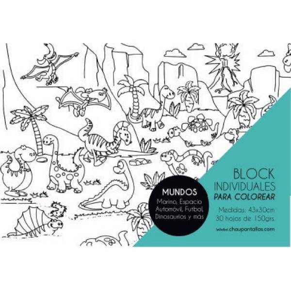 Block Mundos Para Colorear Chau Pantallas
