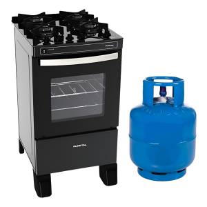 Cocina Super Gas Punktal Mesada Vidrio + Envase Garrafa 13kg