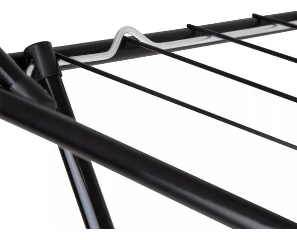 Tendedero De Piso Con Extensiones Mor Acero 8 Mts Ropa Negro - Imagen 2