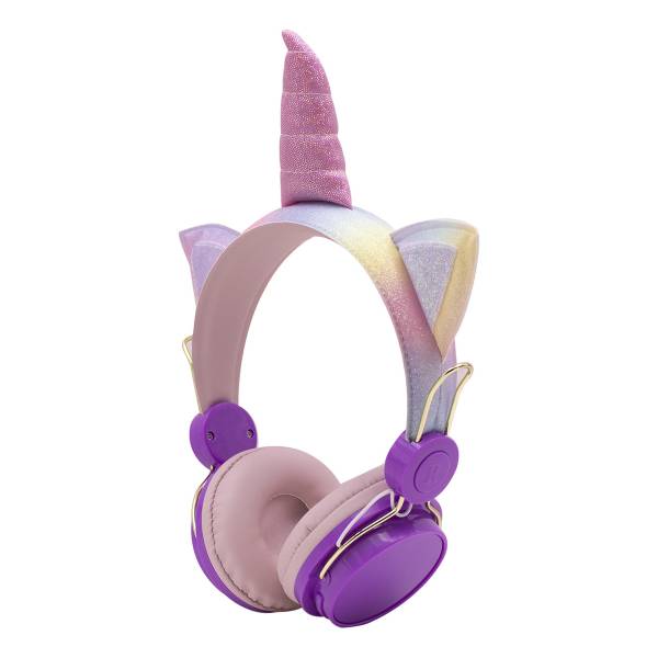 Vincha Auricular Bt Unicornio Violeta