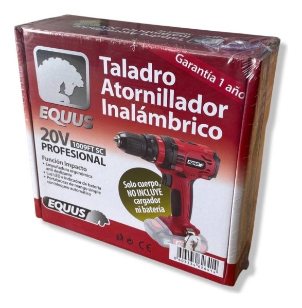 Taladro Atornillador Inalámbrico 20v Equus Con Percutor - Imagen 2