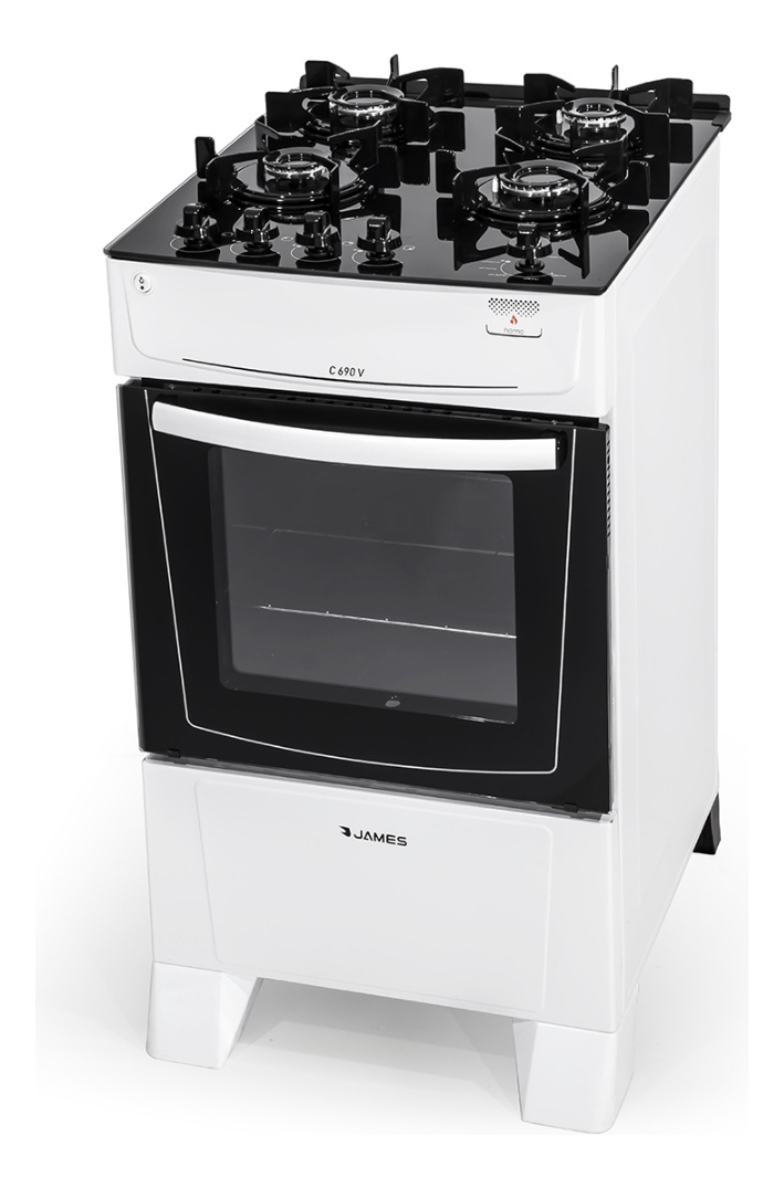 Cocina A Gas James C 690 V Blanca + Envase Garrafa 13kg - Imagen 4