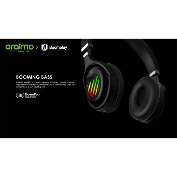 Auriculares Inalámbricos Oraimo Boompop Bt Llamadas - Imagen 4
