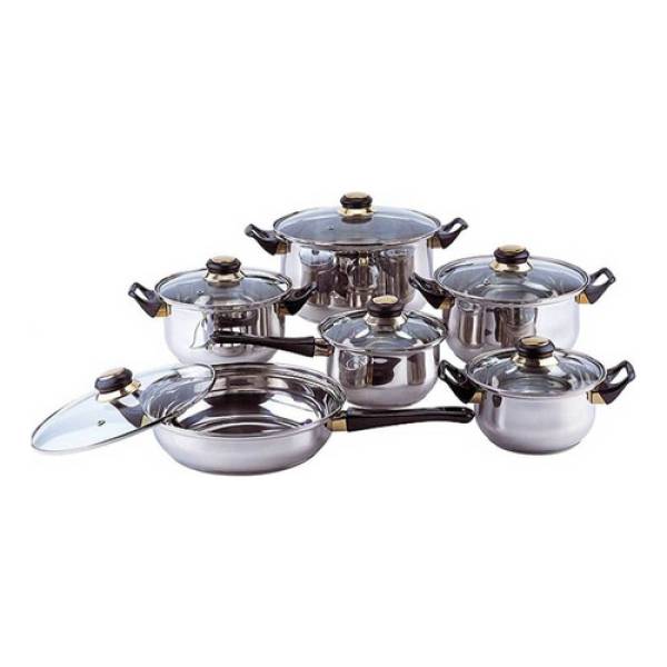 Bateria De Cocina Kassel Ks-inox12 12 Piezas
