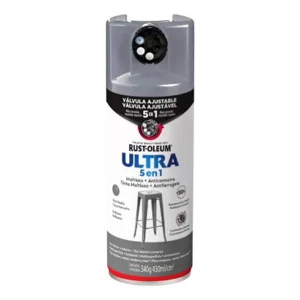 Pintura Aerosol Ultra Cover 5 En 1 R.oleum Gris Niebla Brill