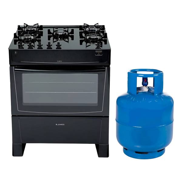 Cocina Supergás James C695v 5 Hornallas + Envase Garrafa 13k - Imagen 2