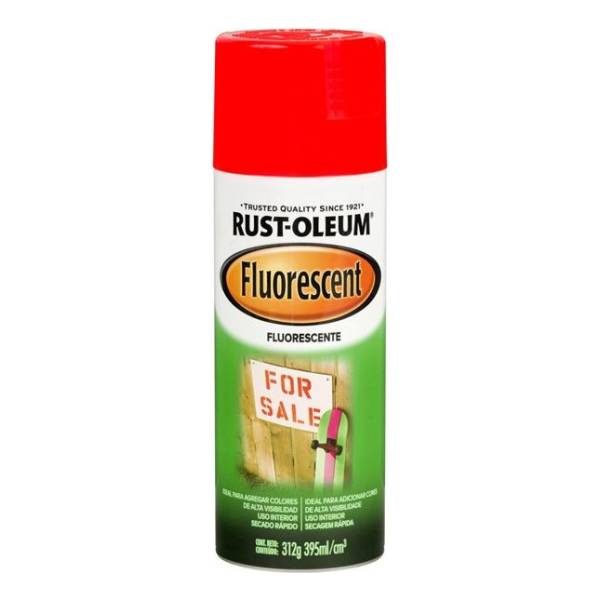 Aerosol Rust Oleum Fluo Rojo Naranja 312g