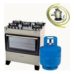 Cocina Supergás James 5 Hornallas + Envase Garrafa 13kg