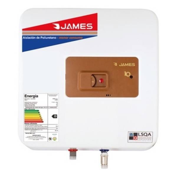 Calefon Termotanque 10lts James Cobre Prisma