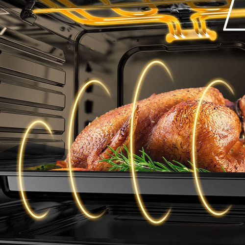 Horno Empotrable 60 Cm Digital Frente Vidrio Negro Xion - Imagen 2