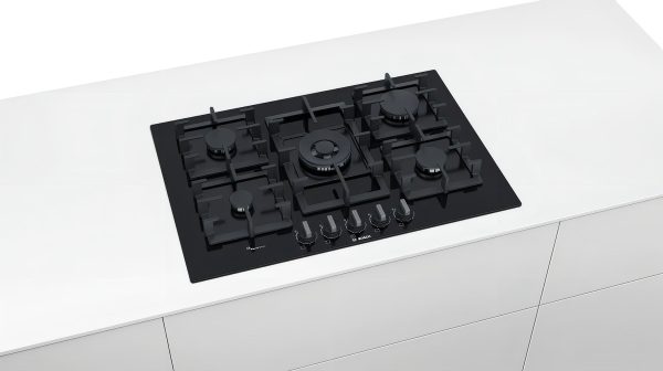 Anafe A Gas Bosch Vidrio 75cm Color Negro - Imagen 7