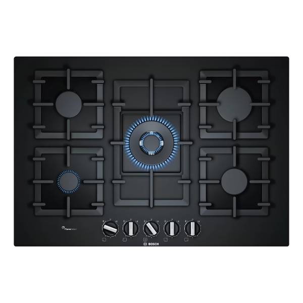 Anafe A Gas Bosch Vidrio 75cm Color Negro