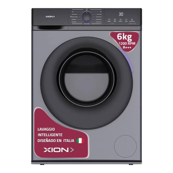 Lavarropas C/frontal - 6 Kgs - Xion Color Gris