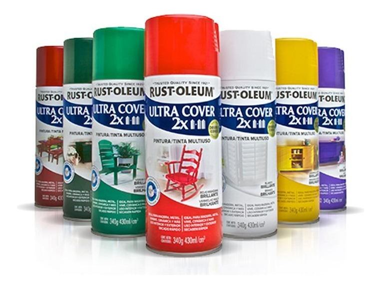 Pintura Esmalte Aerosol Rust Oleum Ultra Cover 2x Brillante