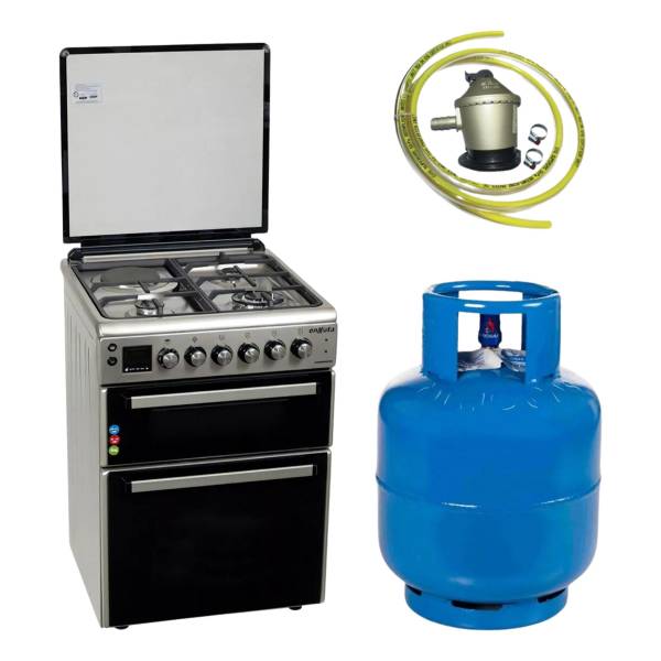 Cocina Doble Horno Enxuta 3+1 + Envase Garrafa + Valv. + Man