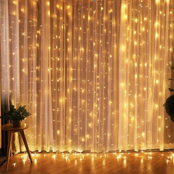 Cortina Luces Led Calida 2mts X 2 Mts 200 Luces - Imagen 2
