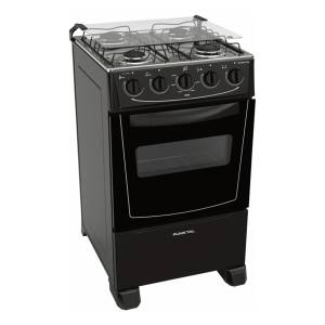 Cocina Super Gas Viena Negra 4 Hornallas 268bk Punktal