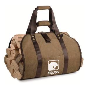 Bolso Leñero Lienzo Encerado Asas Combinadas Equus