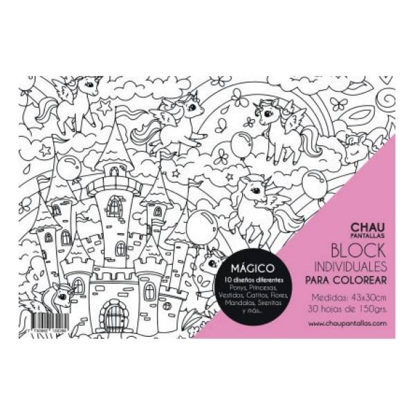 Block Magico Para Colorear Chau Pantallas