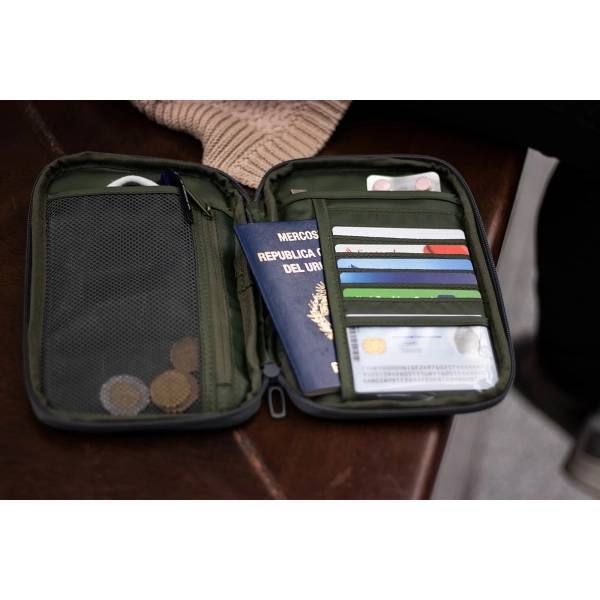 Organizador De Viaje Pasaporte Tarjetas Porta Documentos - Imagen 4